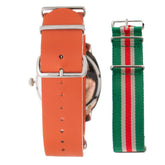 Folli Follie Orange Leather Dress Watch